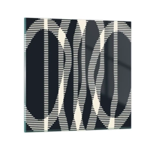 Üveg kép - Sötétség megtörése kísérlete - 30x30 cm