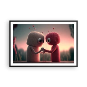 Poszter fehér keretben - Mindenki szerethet - 91x61 cm