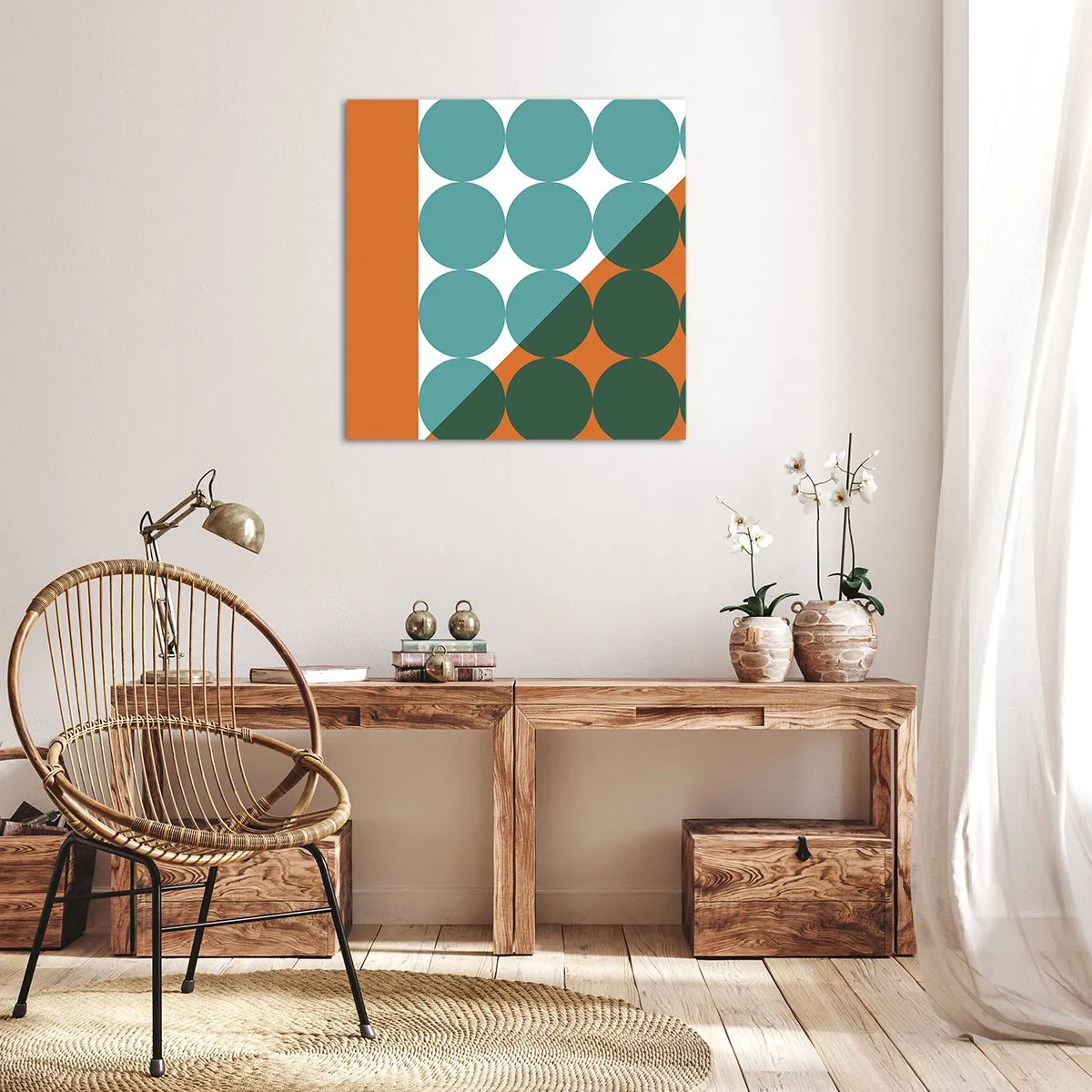 Vászonkép - Felfelé és átlósan - 40x40 cm