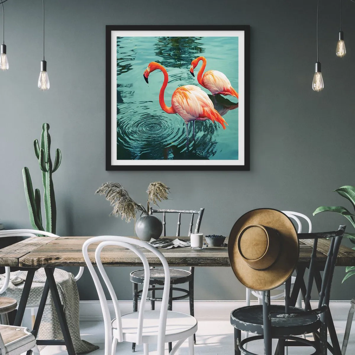 Poszter fehér keretben - Most divatban vagyunk - 50x50 cm