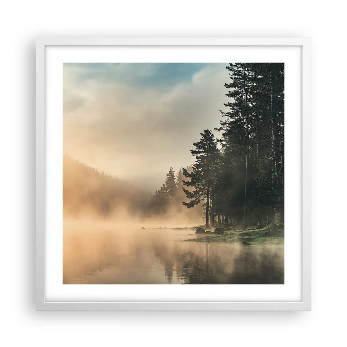 Poszter fekete keretben - A nap születése - 50x50 cm