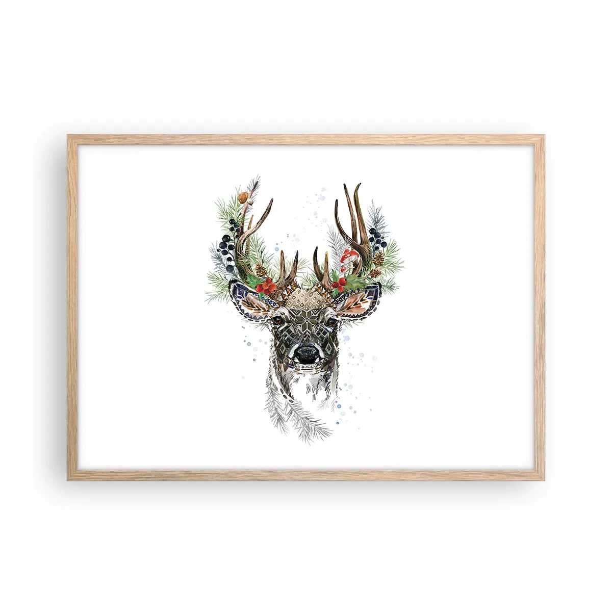 Poszter világos tölgy keretben - Ünnepi köntösben - 70x50 cm