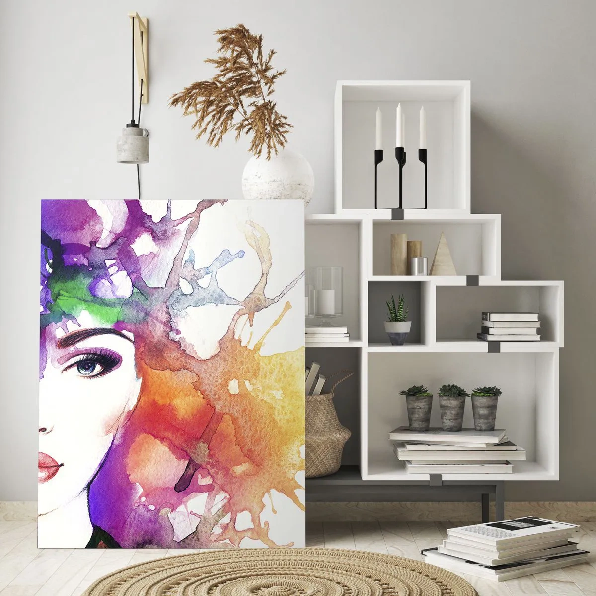 Üveg kép - Fejjel a felhőkben - 50x70 cm