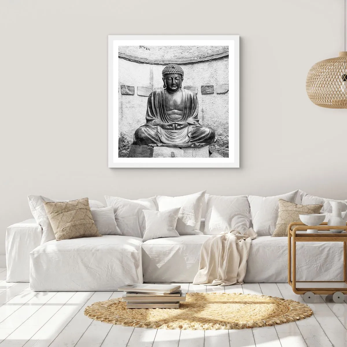 Poszter fekete keretben - A béke forrásánál - 40x40 cm