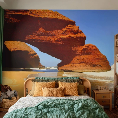 Fotótapéta Premium Canvas - Víz és szél évezredek óta - Tájkép, Marokkó, óceán - 300x210 cm