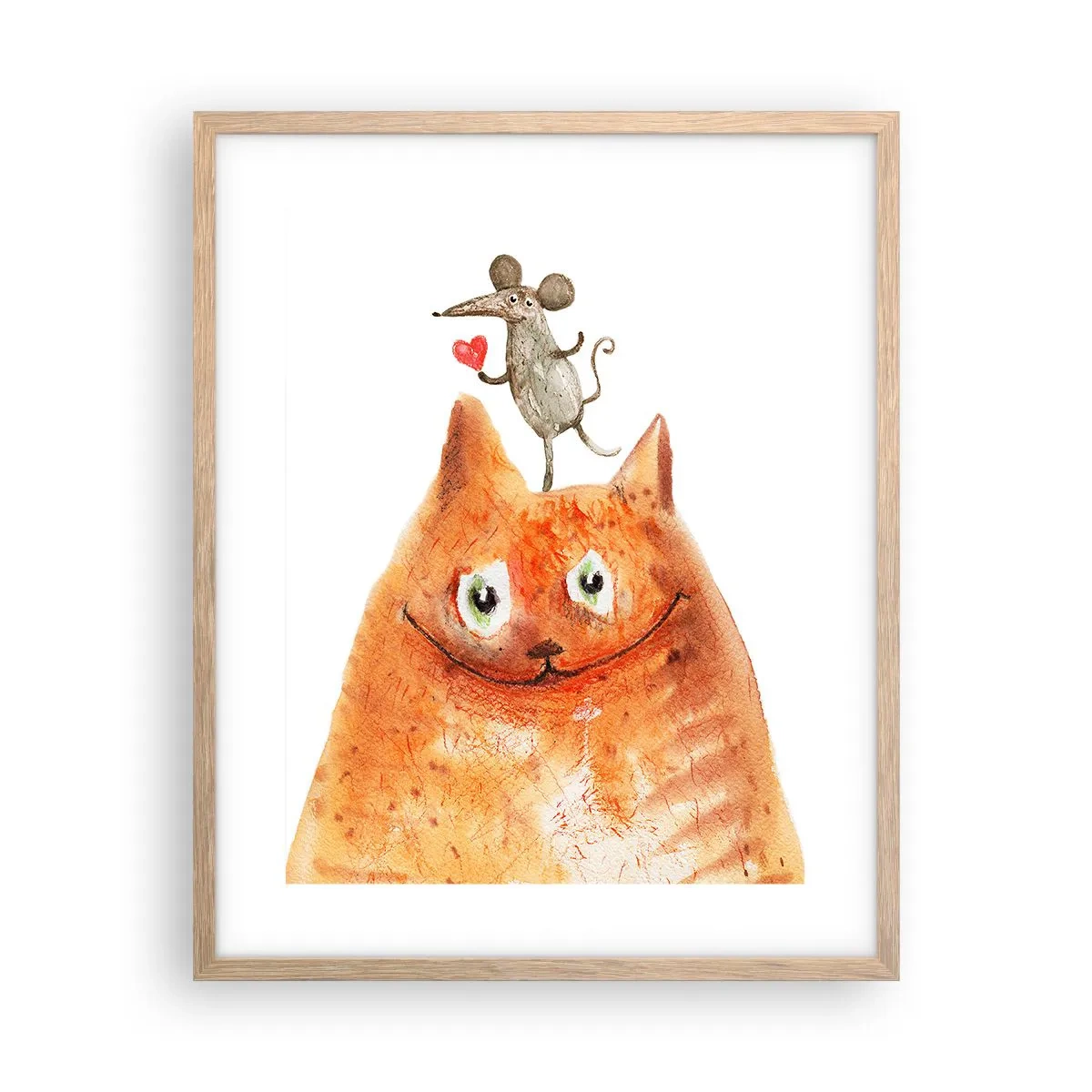 Poszter világos tölgy keretben - A szerelem paradoxonjai - 40x50 cm