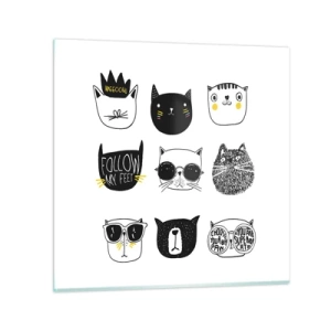 Üveg kép - Mindenki más - 30x30 cm