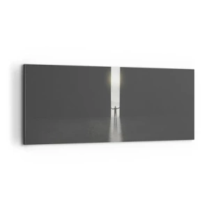 Vászonkép - Egy lépés a fényes jövő felé - 100x40 cm
