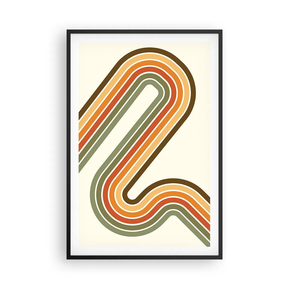 Poszter fehér keretben - Cikkcakkban a célba - 61x91 cm