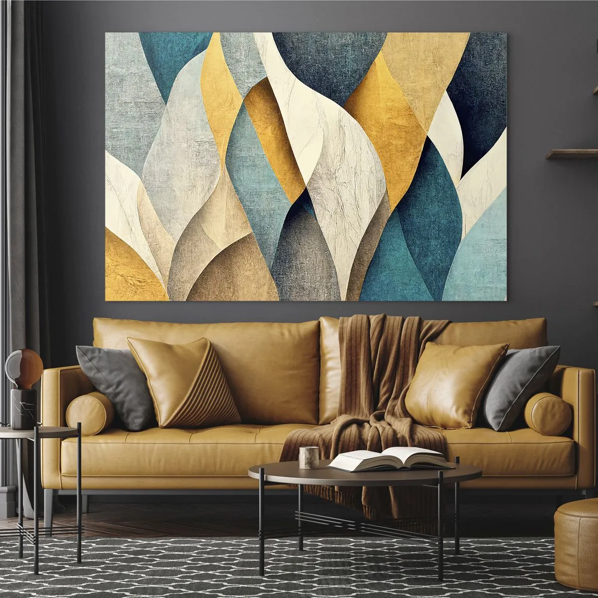 Üveg kép - Ritmus és hullámzás - 120x80 cm