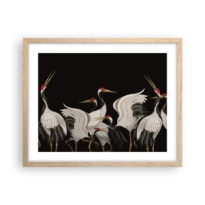 Poszter világos tölgy keretben - Madádolgok - 50x40 cm