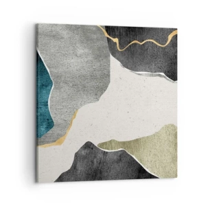 Vászonkép - Mozaik kompozíció aranyszállal - 60x60 cm