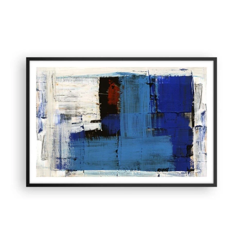 Poszter fehér keretben - A kék titka - 91x61 cm