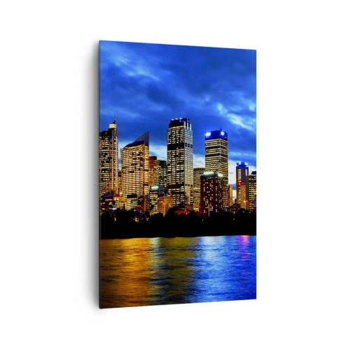 Vászonkép - Fények és színek éjszakája - 80x120 cm