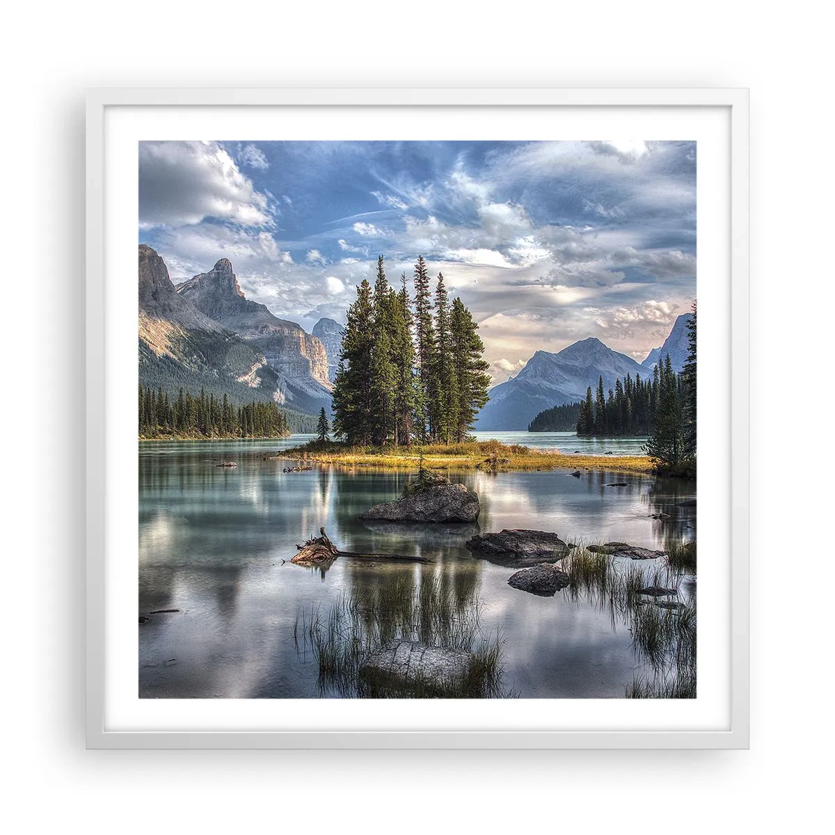 Poszter fekete keretben - A nagy és tiszta víz mellett... - 60x60 cm