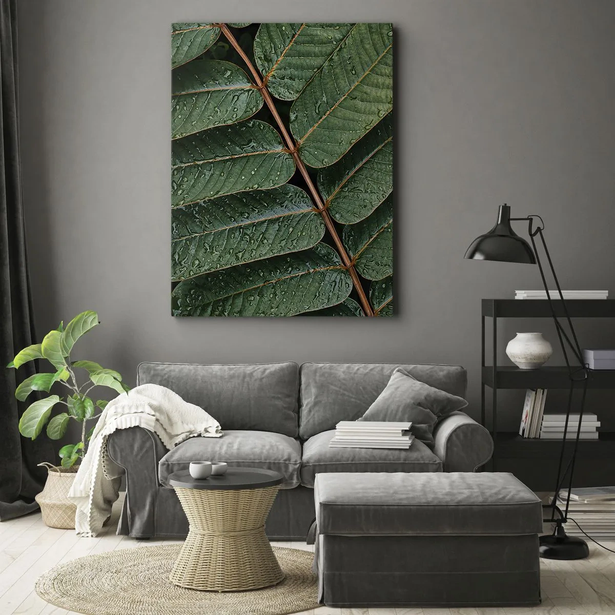 Vászonkép - Zöld ritmusban - 50x70 cm