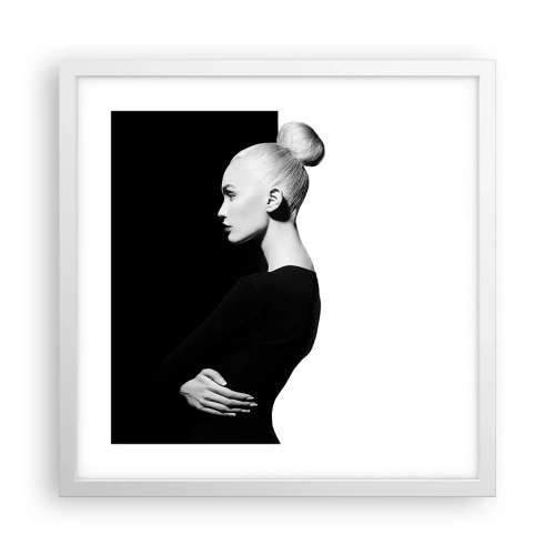 Poszter fekete keretben - Egyszerűen egy nő - 40x40 cm