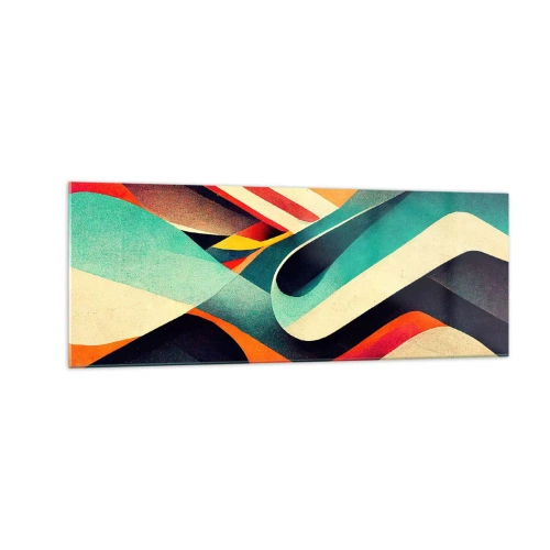 Üveg kép - Intenzív kompozíció - 140x50 cm