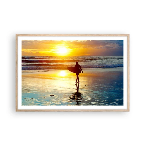 Poszter világos tölgy keretben - A harcos visszatérése - 91x61 cm