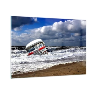 Üveg kép - Min csodálkozol? - 100x70 cm