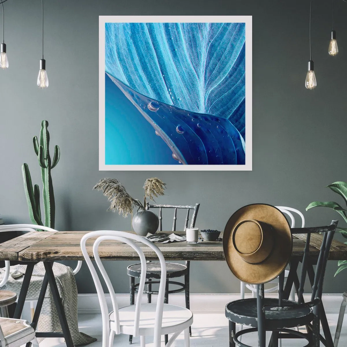 Poszter - A kék rejtett cseppjei - 30x30 cm