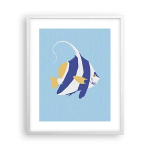 Poszter fekete keretben - Miss trópusi víz - 40x50 cm