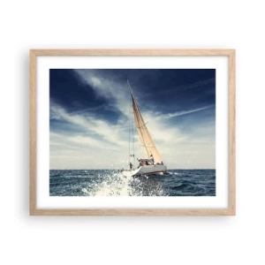 Poszter világos tölgy keretben - Nem érnek utol! - 50x40 cm