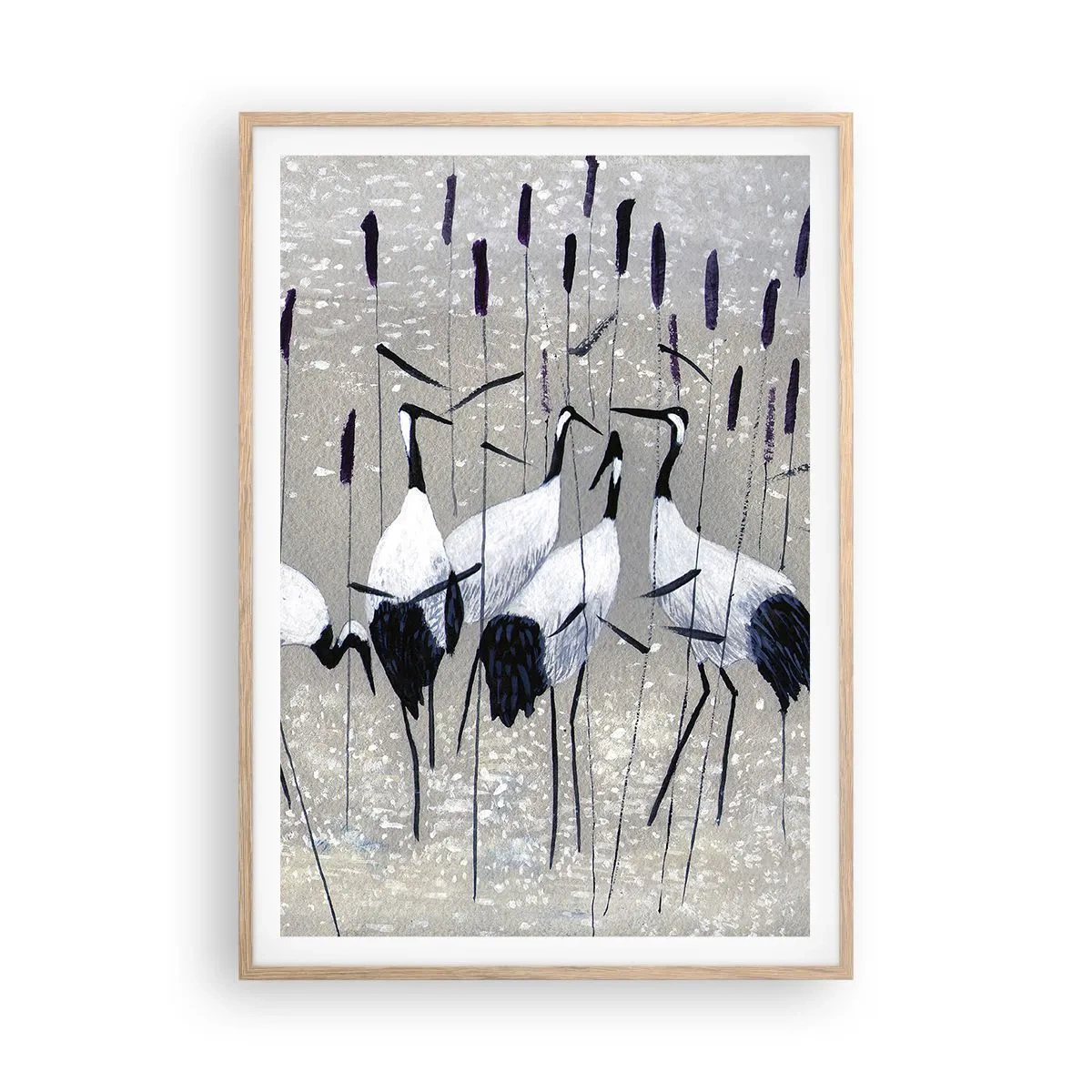 Poszter világos tölgy keretben - A sajátjaik között - 70x100 cm