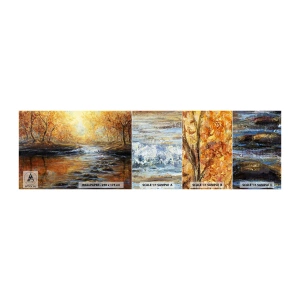 Fotótapéta Minta Standard Eco - Az Arany Patak - Tájkép, Hegyi patak, Erdő - 100x30 cm