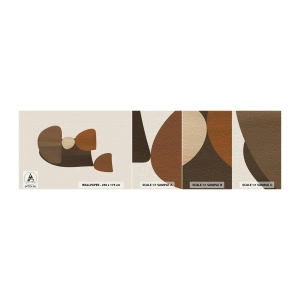 Fotótapéta Minta Standard Eco - Bronz kompozíció - Absztrakció, Darab, Modern művészet - 100x30 cm