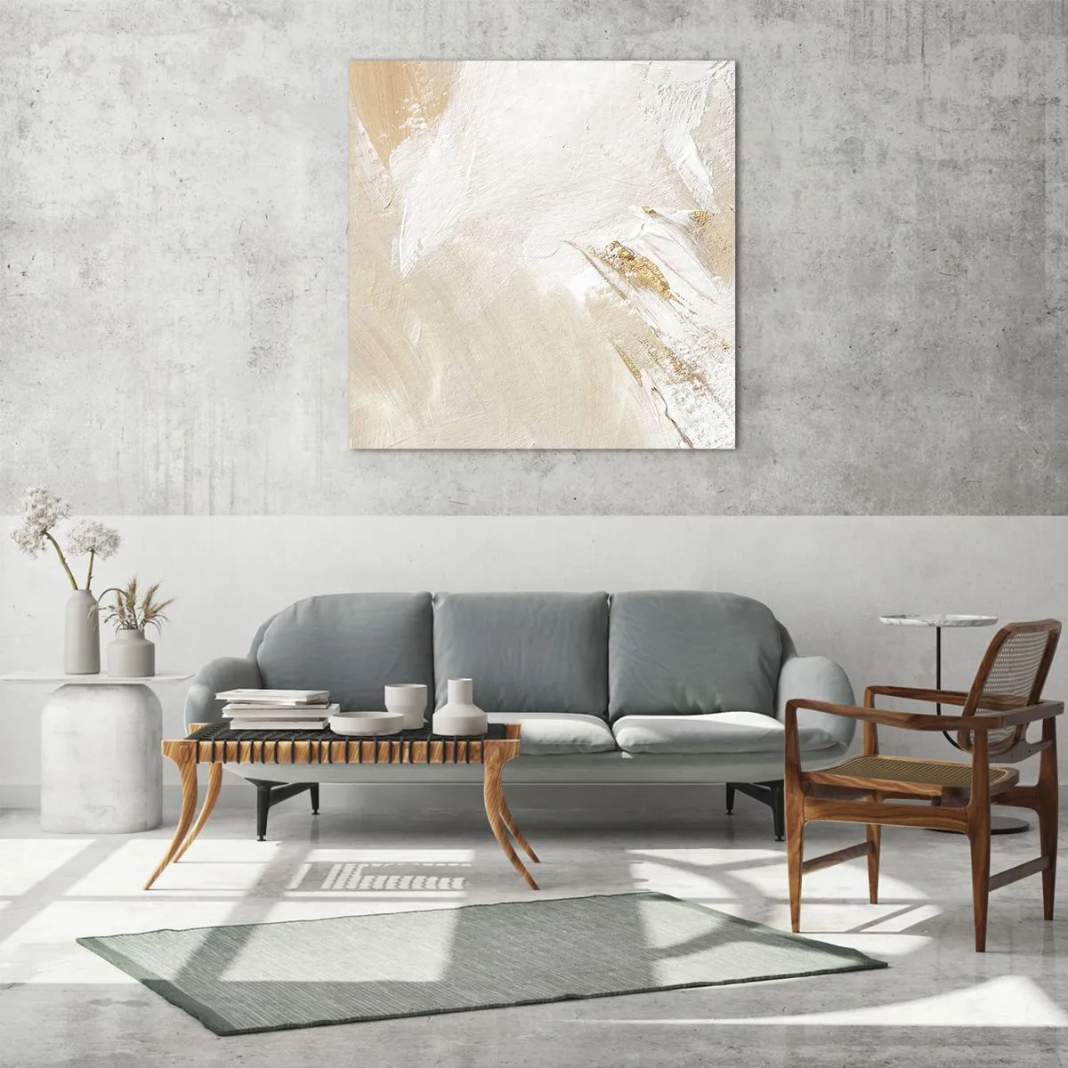 Üveg kép - Pasztell kompozíció - 60x60 cm