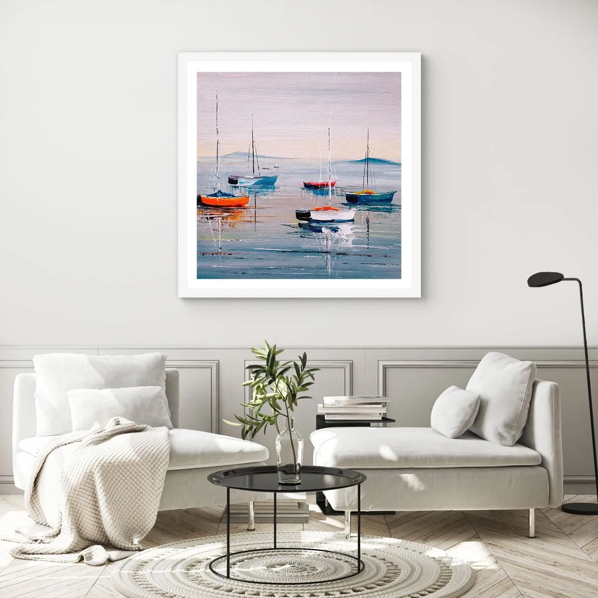 Poszter fekete keretben - Jól megérdemelt pihenés - 30x30 cm