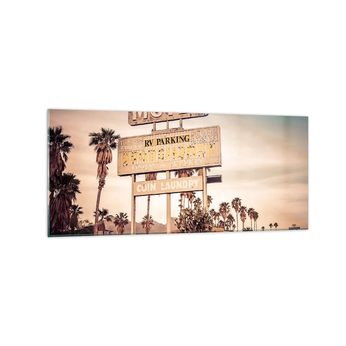 Üveg kép - Itt megállt az idő - 120x50 cm