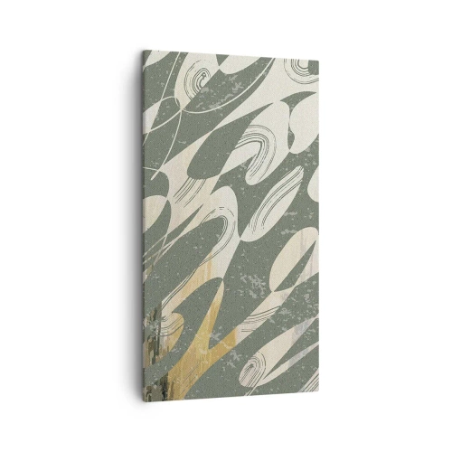 Vászonkép - Ritmikus absztrakció - 45x80 cm