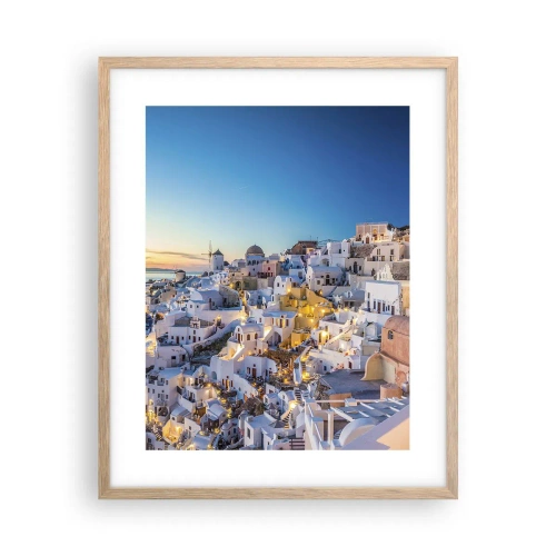 Poszter világos tölgy keretben - A görögség lényege - 40x50 cm