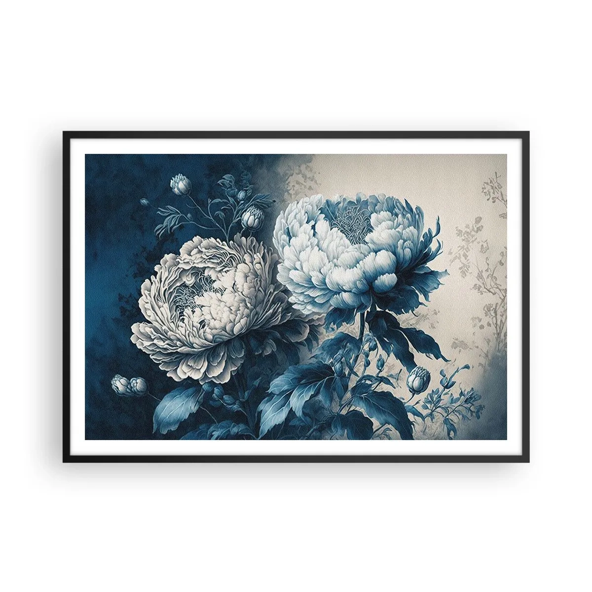 Poszter fehér keretben - Egy jól összeillő pár - 100x70 cm