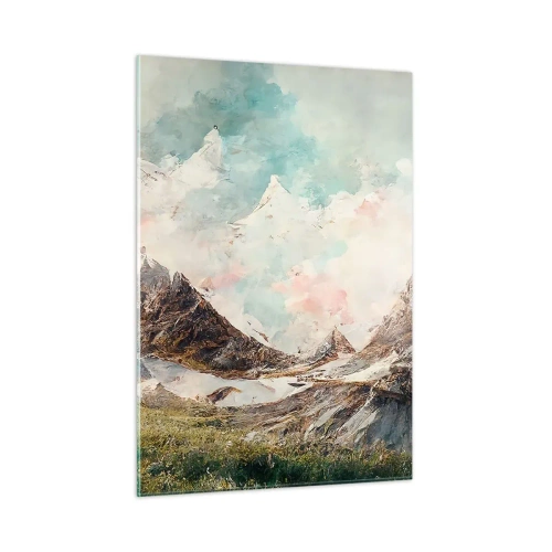 Üveg kép - Sziklás pengék - 50x70 cm