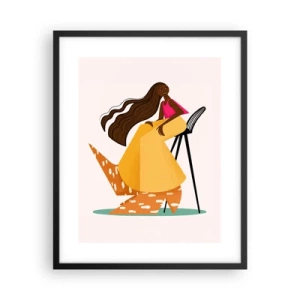 Poszter fehér keretben - A divat is szórakoztató - 40x50 cm