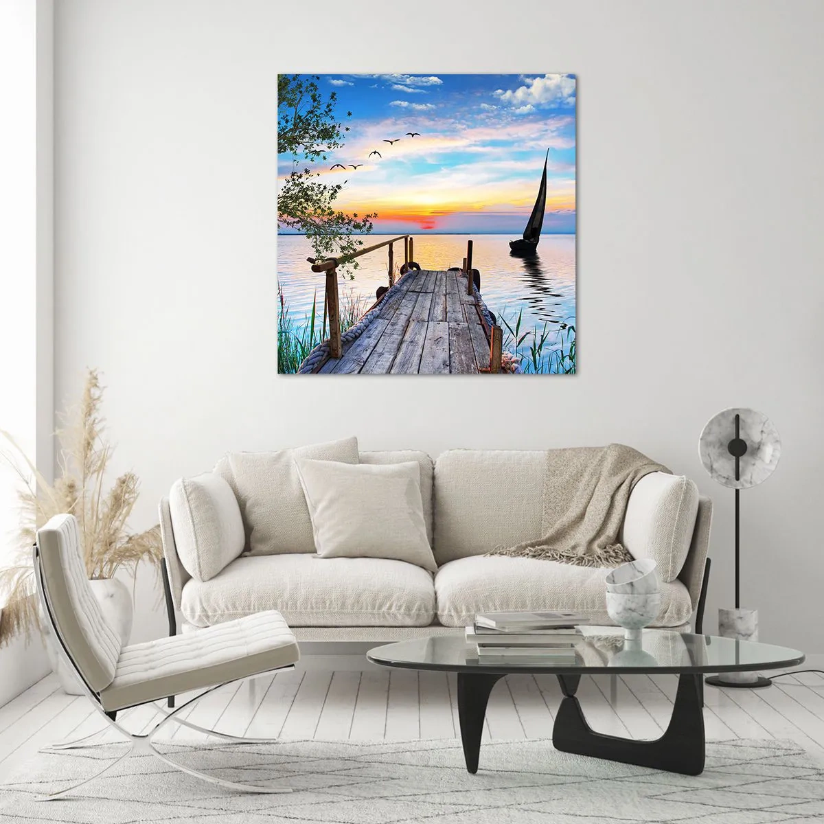 Üveg kép - Kellemes este - 50x50 cm