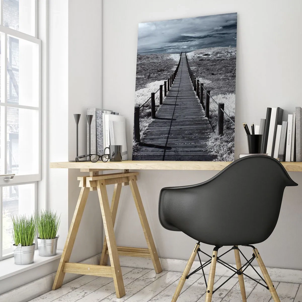 Üveg kép - Közvetlenül a tengerparton - 50x70 cm