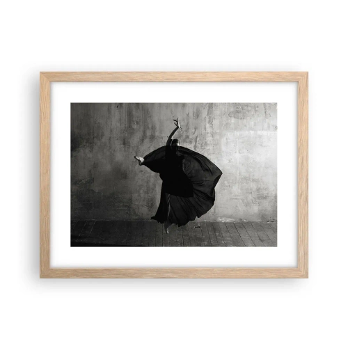 Poszter világos tölgy keretben - Szenvedélyes pas - 40x30 cm