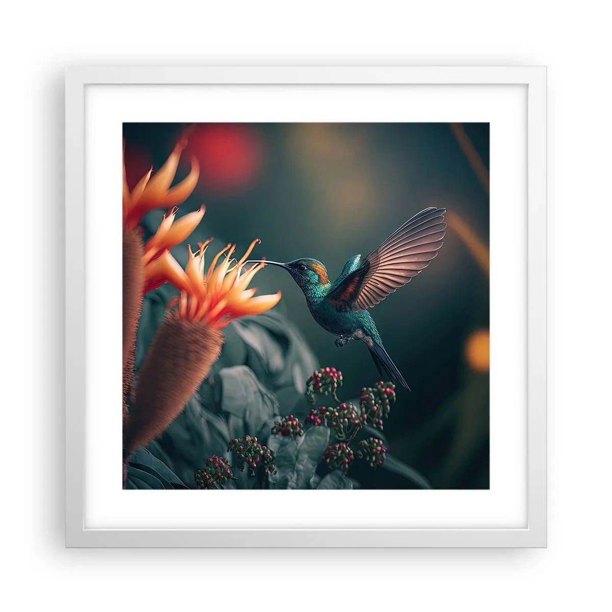 Poszter fekete keretben - Egy igazán színes élet - 40x40 cm