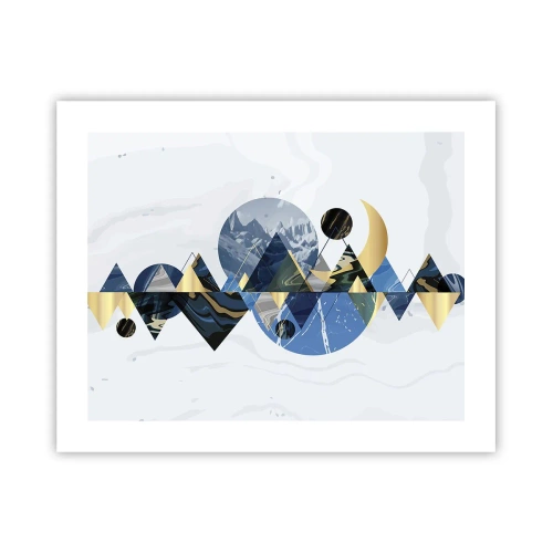 Poszter - Geometriai táj - 50x40 cm