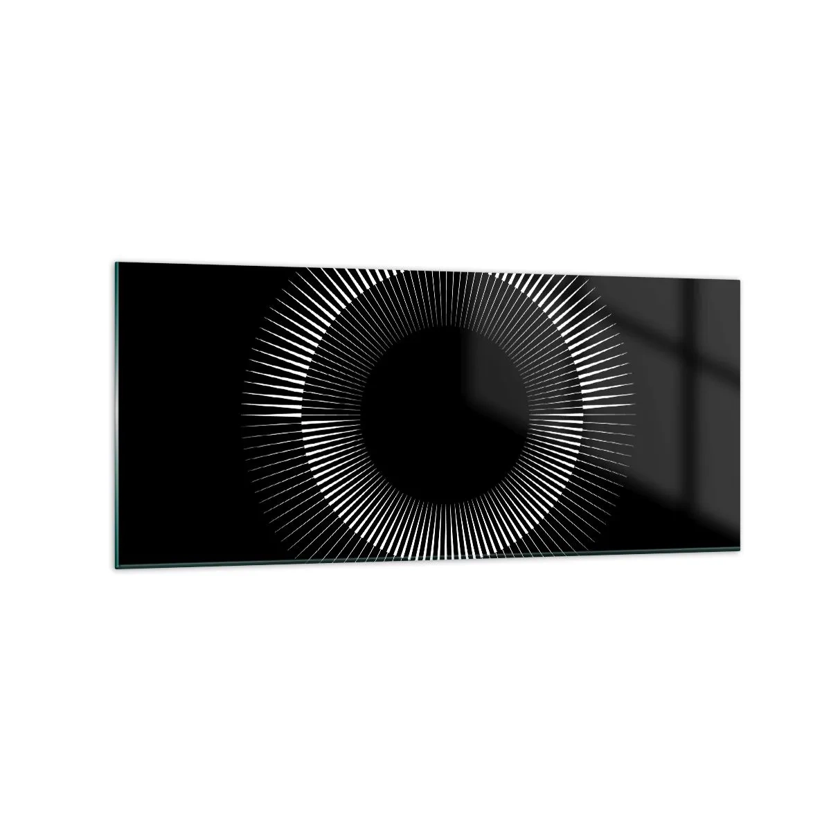Üveg kép - Fekete Nap - 120x50 cm