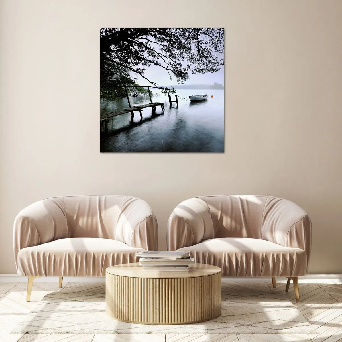 Üveg kép - Már pihensz - 70x70 cm