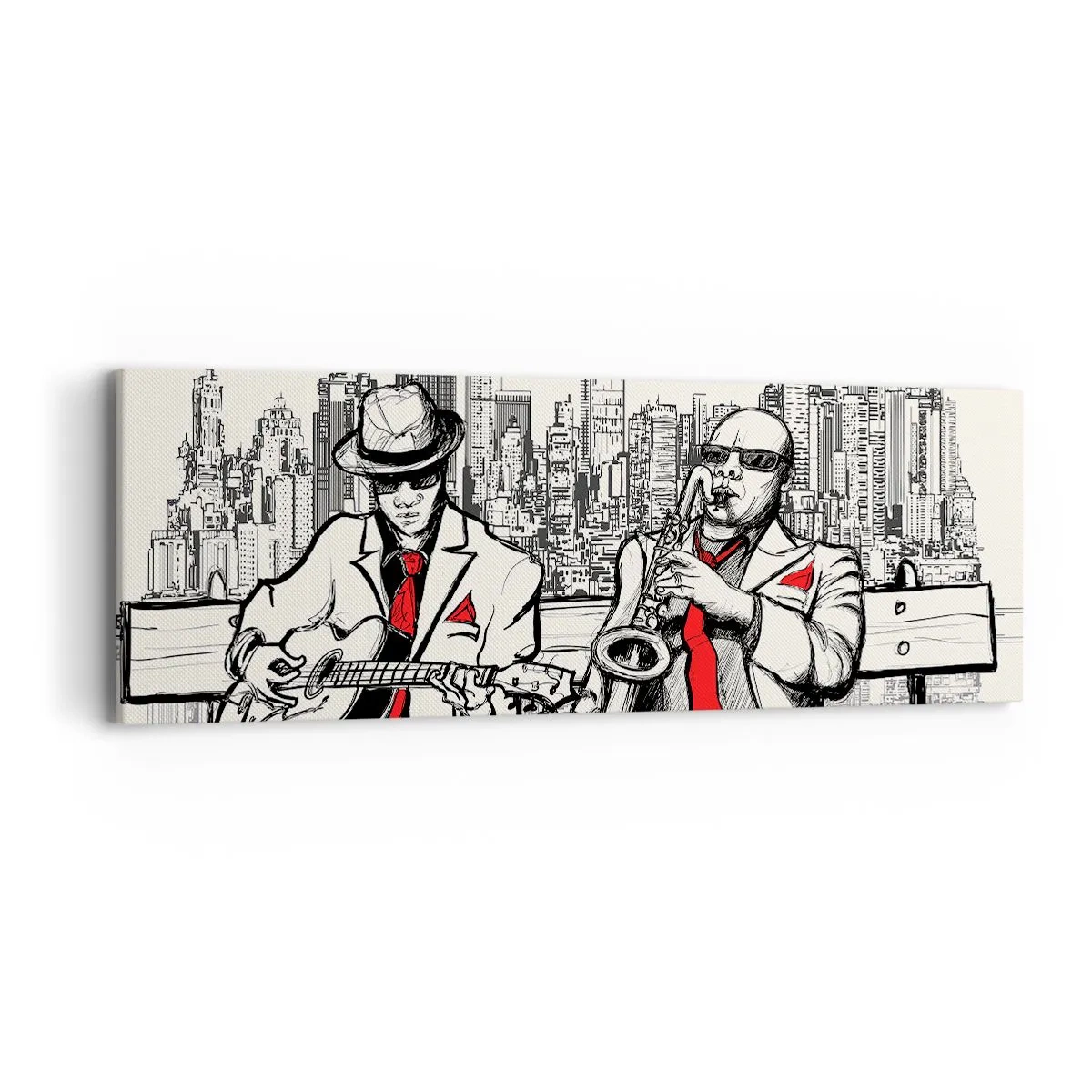 Vászonkép - New York-i improvizáció - 90x30 cm