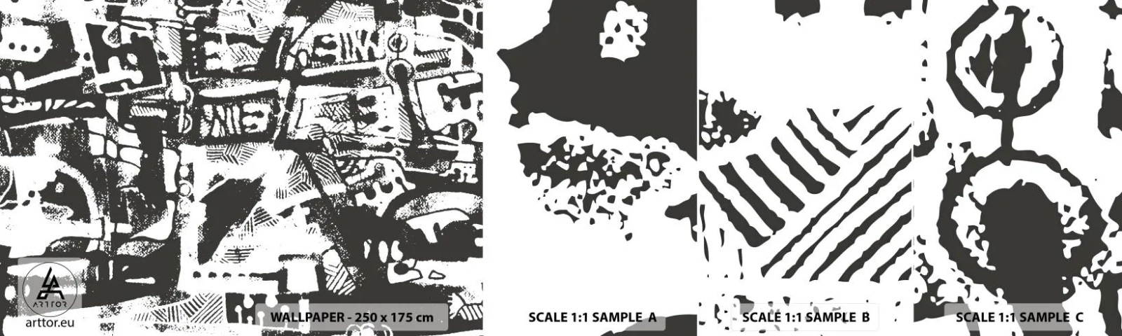 Fotótapéta Minta Standard Eco - Rend vagy káosz? - Absztrakció, Grafika, Darab - 100x30 cm