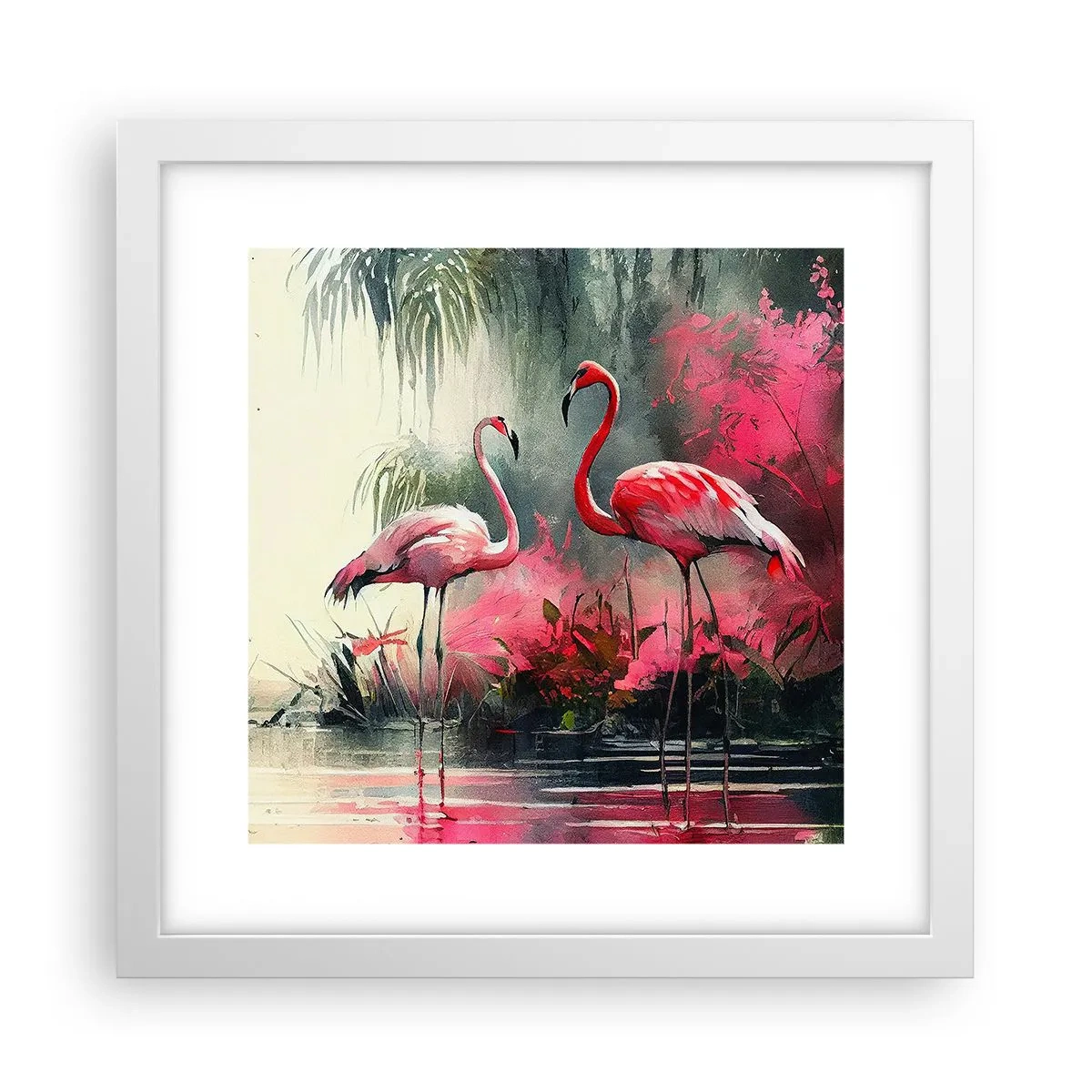 Poszter fekete keretben - Egy lecke a természetes bájról - 30x30 cm