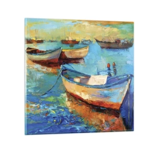 Üveg kép - A déli öbölben - 30x30 cm