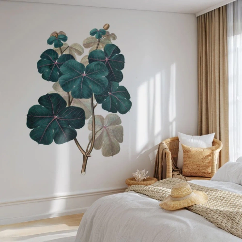 Fotótapéta Premium Sand - Egy régi herbáriumból - Növény, Levelek, Növénytan - 350x256 cm